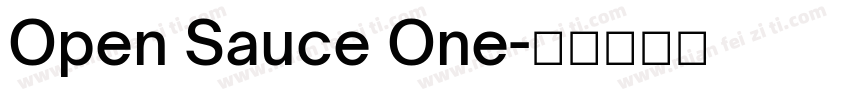 Open Sauce One字体转换